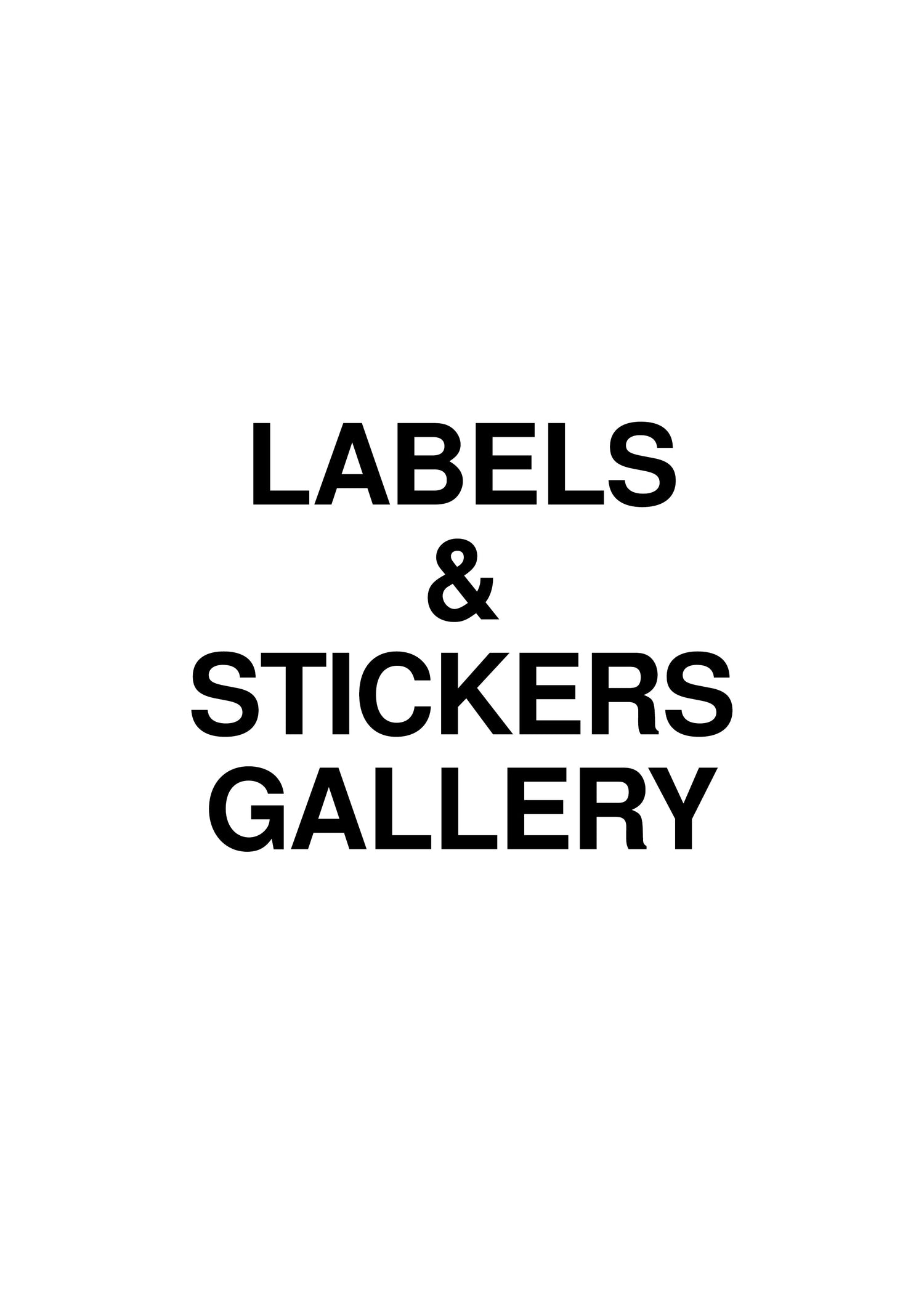 LABELS & STICKERS - GALLERY