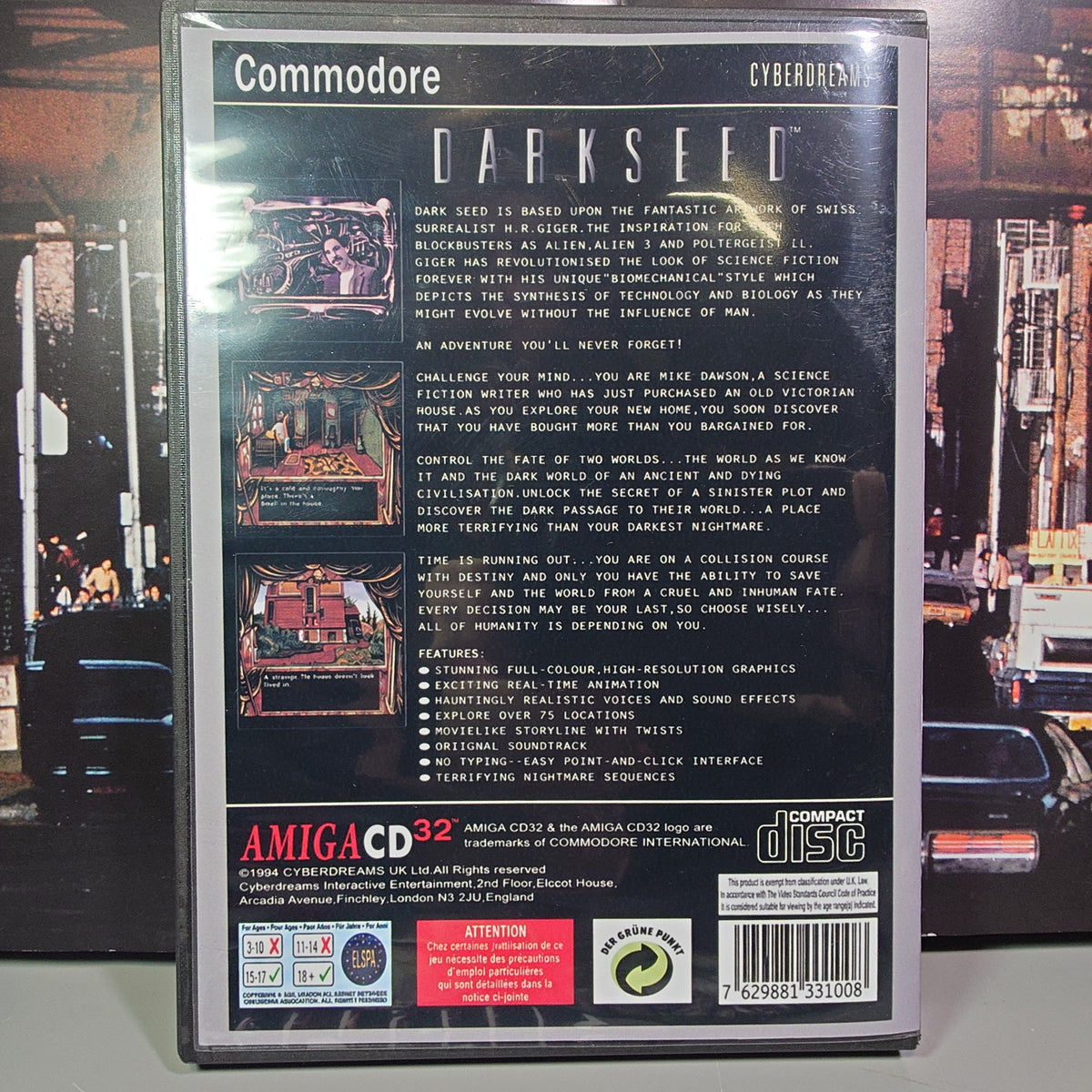 DARKSEED - Video Game Soundtrack - CD (Retro Gaming Style Wide Case)