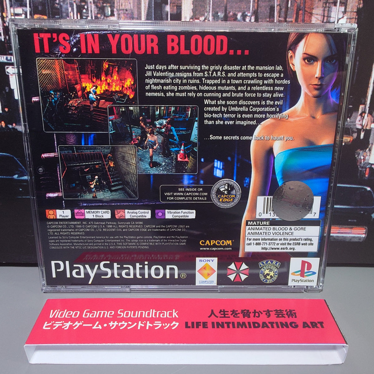 RESIDENT EVIL 3 - Video Game Soundtrack - CD (Retro Gaming Style Jewel Case)