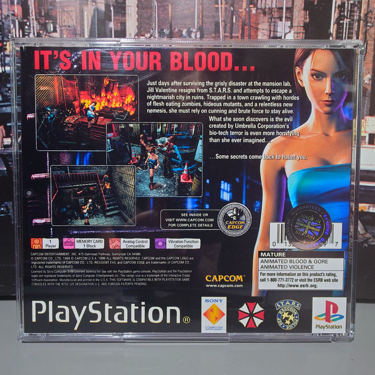 RESIDENT EVIL 3 - Video Game Soundtrack - CD (Retro Gaming Style Jewel Case) Variant #2