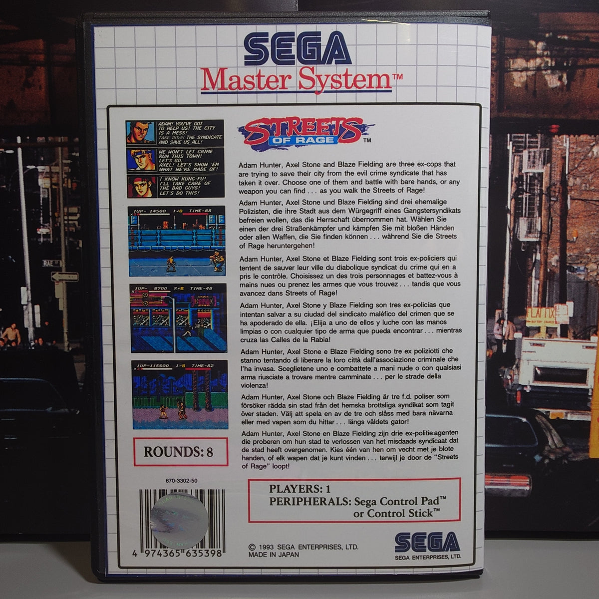 STREETS OF RAGE - Video Game Soundtrack - CD (Retro Gaming Style Case)