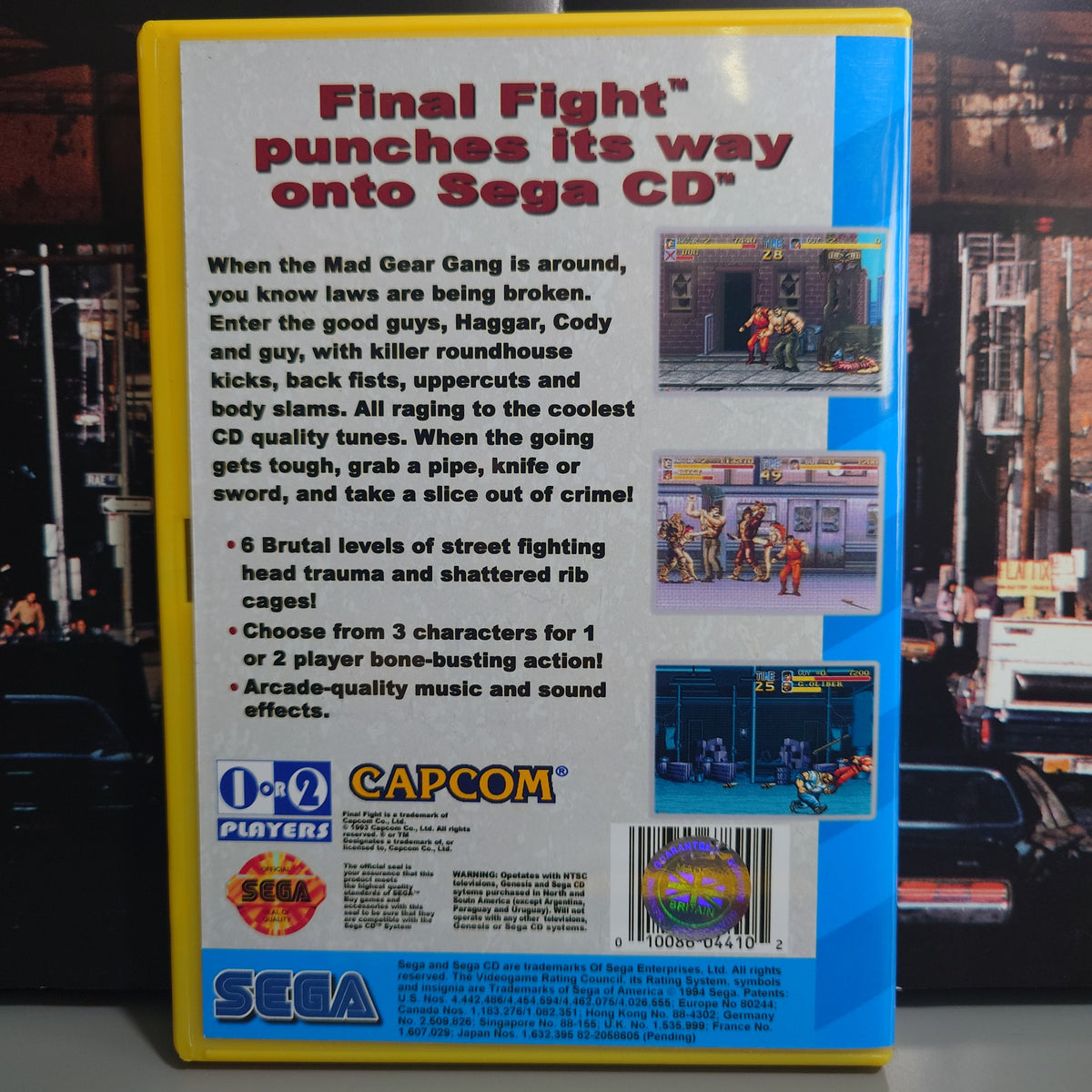 FINAL FIGHT - Video Game Soundtrack - CD (Retro Gaming Style Yellow Long Box)