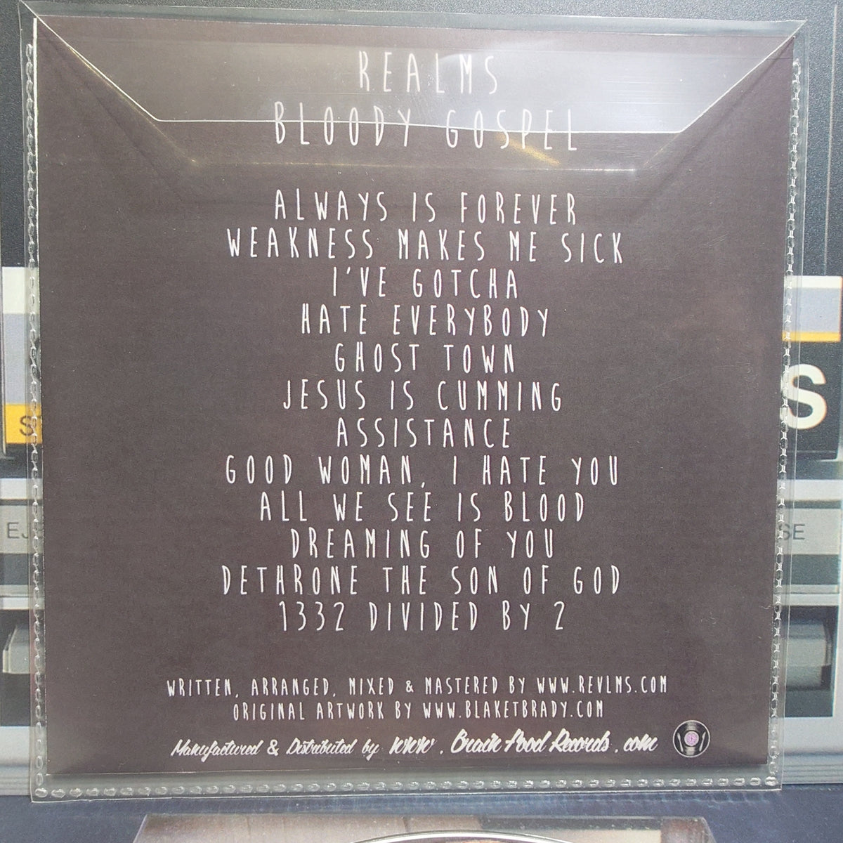 REALMS - BLOODY GOSPEL (CD) EP