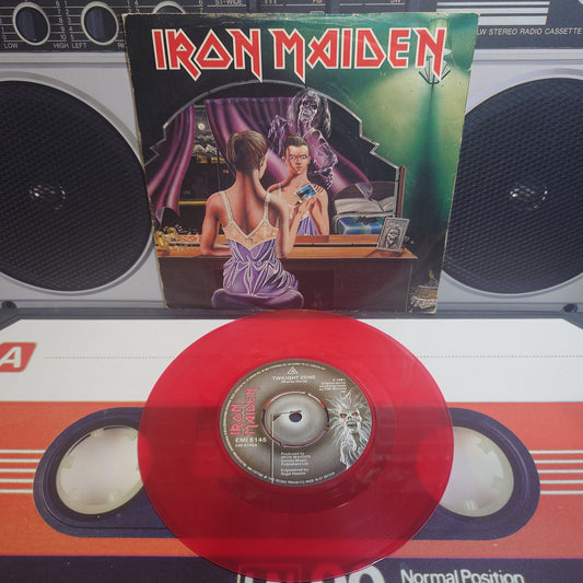 IRON MAIDEN - Twilight Zone/Wrath Child - (VINYL 7") RED