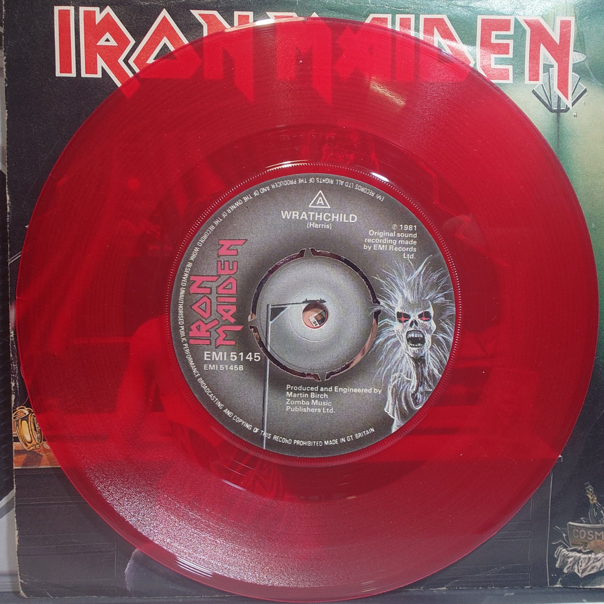 IRON MAIDEN - Twilight Zone/Wrath Child - (VINYL 7") RED