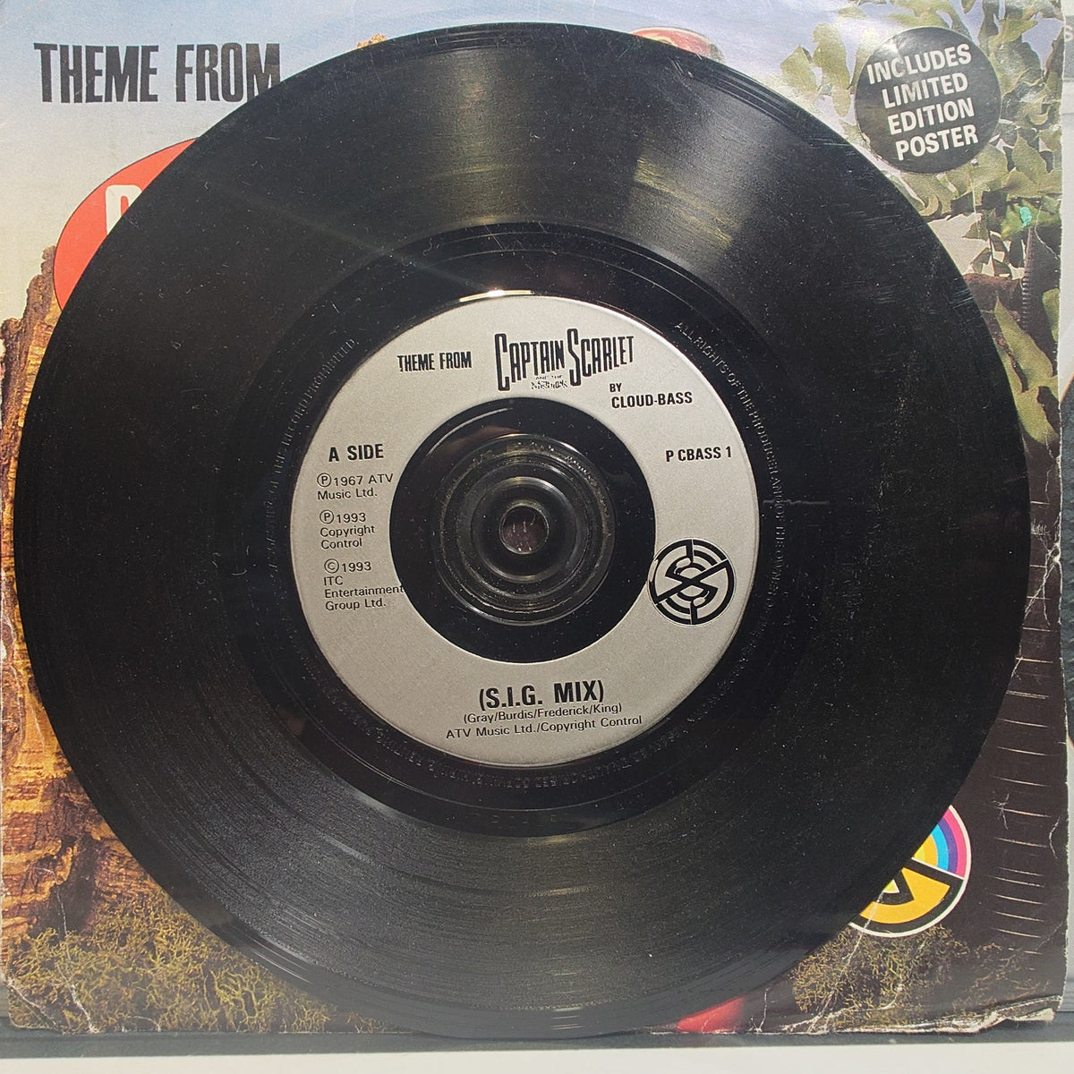 THEME FROM CAPTAIN SCARLETT & THE MYSTERONS - Cloud Bass - (VINYL 7")