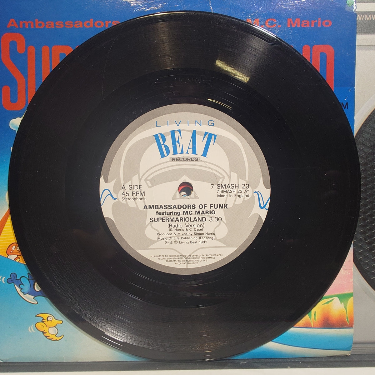 SUPER MARIO LAND - Ambassadors of Funk Feat M.C. Mario - (VINYL 7")