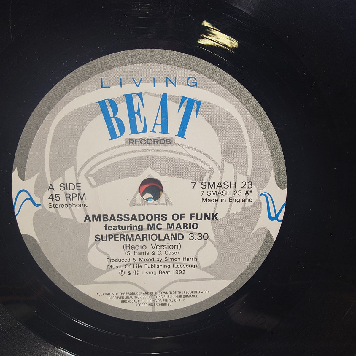 SUPER MARIO LAND - Ambassadors of Funk Feat M.C. Mario - (VINYL 7")