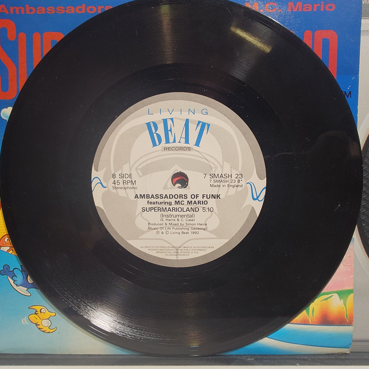 SUPER MARIO LAND - Ambassadors of Funk Feat M.C. Mario - (VINYL 7")