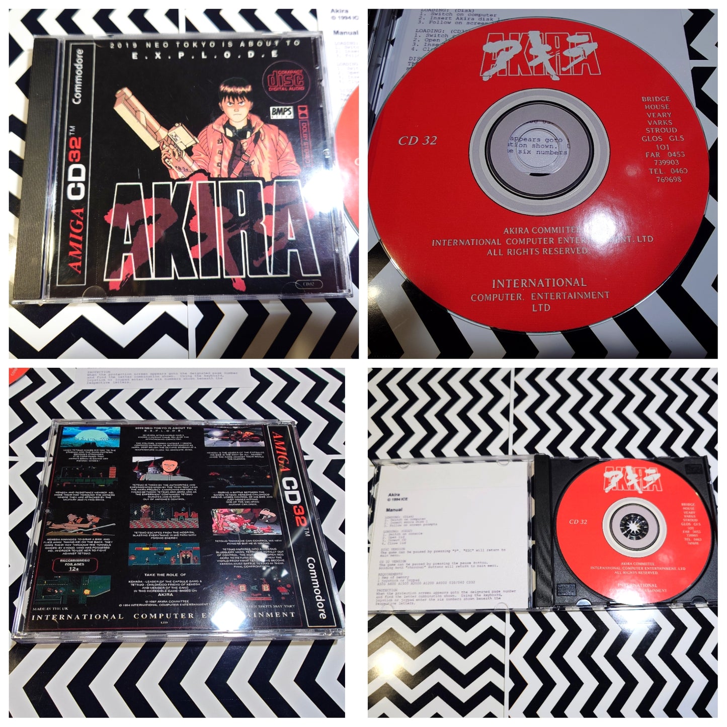 AKIRA - CD Compact Disc - Soundtrack - Custom Retro Fit Commodore Style Design