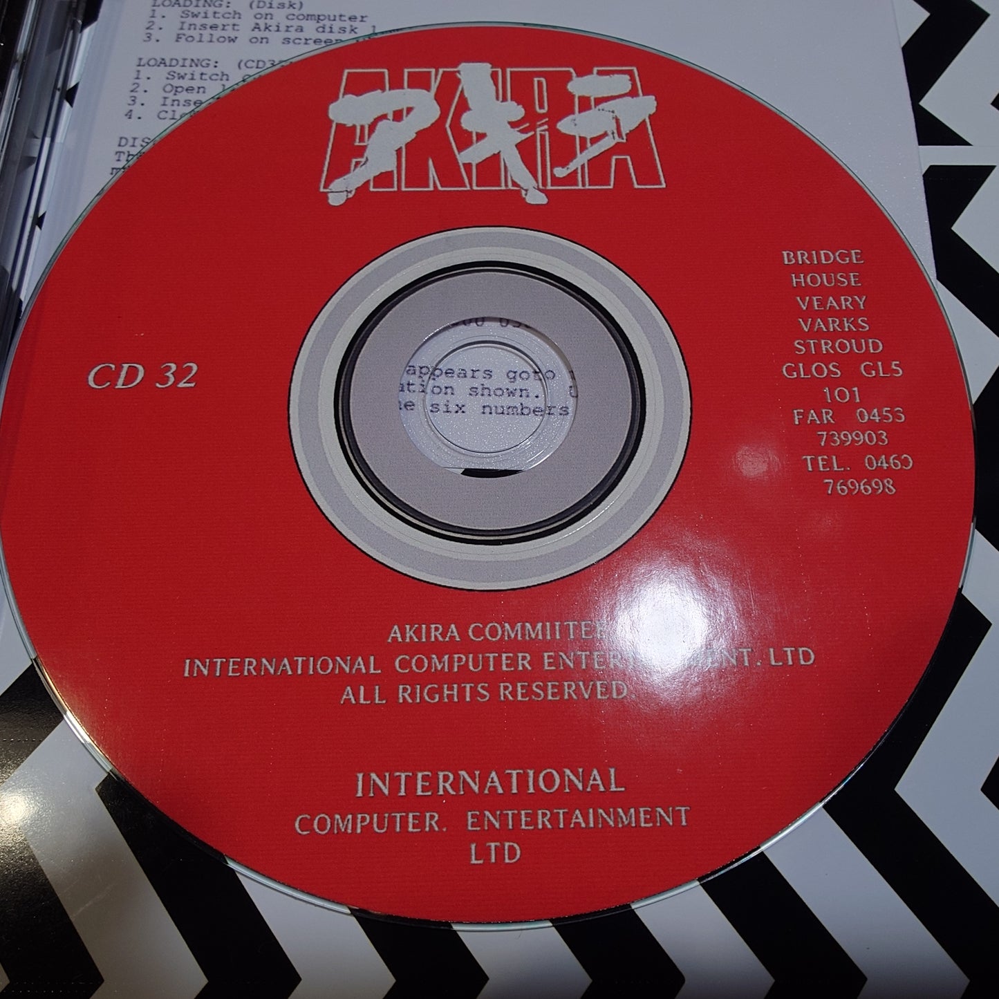 AKIRA - CD Compact Disc - Soundtrack - Custom Retro Fit Commodore Style Design